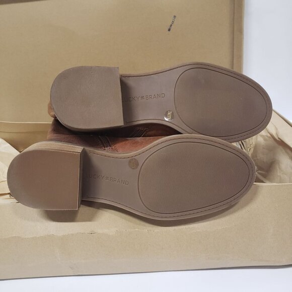 Lucky Brand Women's Karesi Harness Boot in Whiskey‎ Arena Leather - Size 7 - Picture 7 of 9